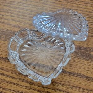 Vintage glass heart